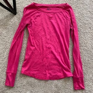 Long sleeve pink shirt